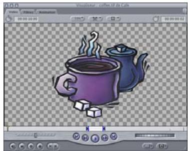 APPLE FINAL CUT PRO 6 - Affichage des canaux RVB et alpha dans le Visualiseur - 1