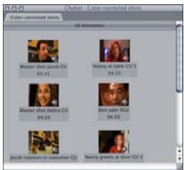 APPLE FINAL CUT PRO 6 - Sélection de présentations dans le Navigateur - 3