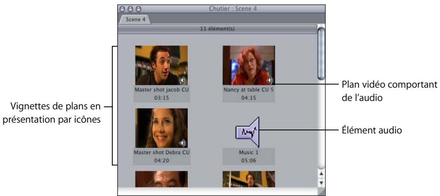 APPLE FINAL CUT PRO 6 - Utilisation du Navigateur en présentation par icônes - 1