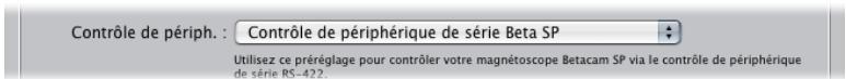 APPLE FINAL CUT PRO 6 - Pour créer une configuration simplifiée personnalisée pour la capture de vidéo DV NTSC à partir d'un magnétoscope Betacam SP : - 2