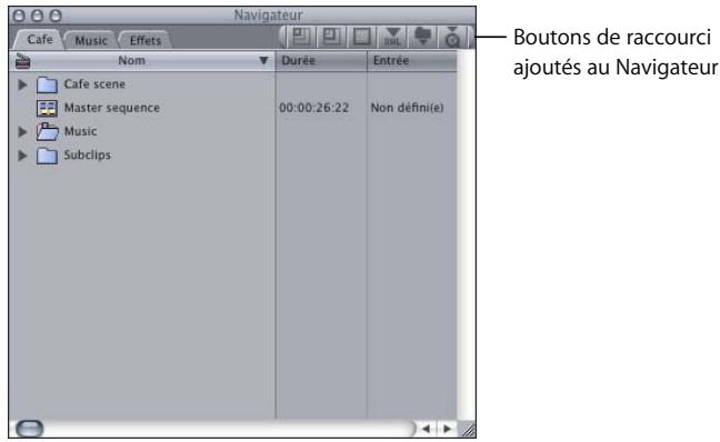 APPLE FINAL CUT PRO 6 - Utilisation de boutons de raccourci et de barres de boutons - 1