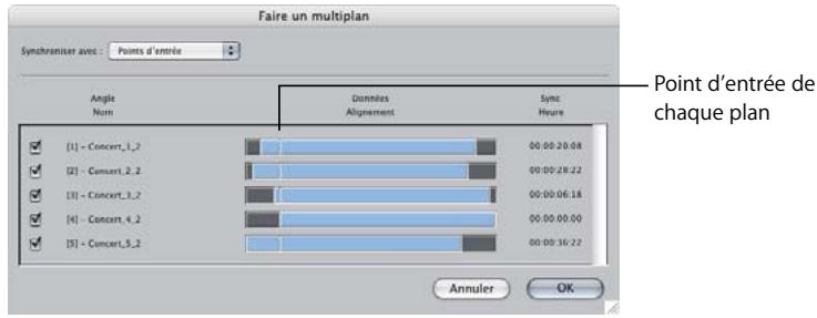 APPLE FINAL CUT PRO 6 - Synchronisation des angles dans un multiplan - 2