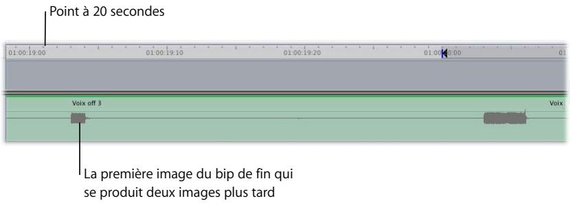 APPLE FINAL CUT PRO 6 - Pour déterminer le décalage de votre périphérique d'enregistrement audio : - 1
