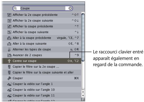 APPLE FINAL CUT PRO 6 - Pour affecter des raccourcis clavier aux commandes : - 2