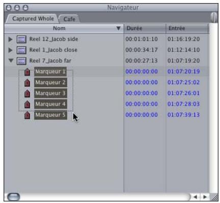 APPLE FINAL CUT PRO 6 - Pour transformer les marqueurs d'un plan en sous-plans : - 1