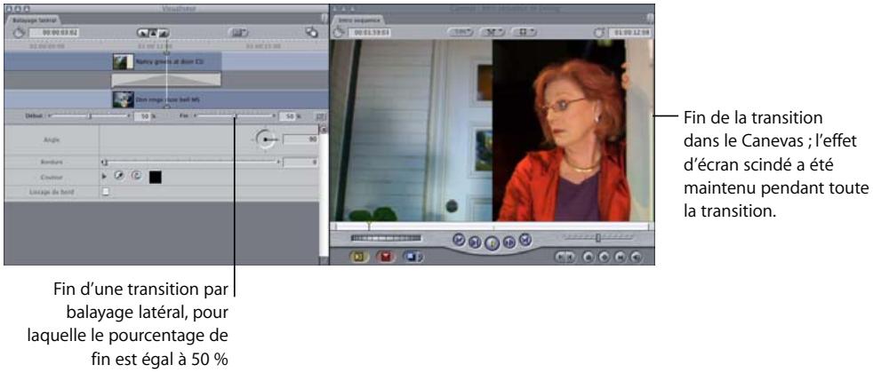 APPLE FINAL CUT PRO 6 - Pourcentages de début et de fin de transition - 6