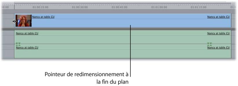 APPLE FINAL CUT PRO 6 - Modification de la durée de plans dans la Timeline - 1