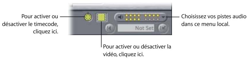 APPLE FINAL CUT PRO 6 - Contrôles de la piste de destination - 1