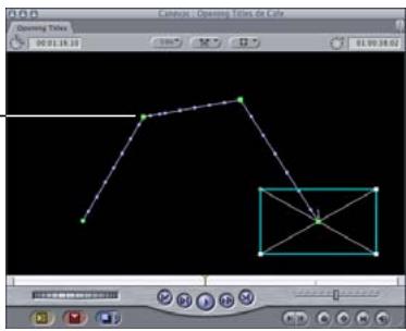 APPLE FINAL CUT PRO 6 - Création de chemins d'animation à l'aide de poignées de Bézier - 1