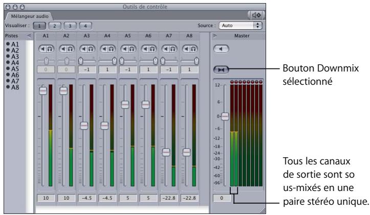 APPLE FINAL CUT PRO 6 - Sous-mixage en vue d'un monitoring stéréo - 1