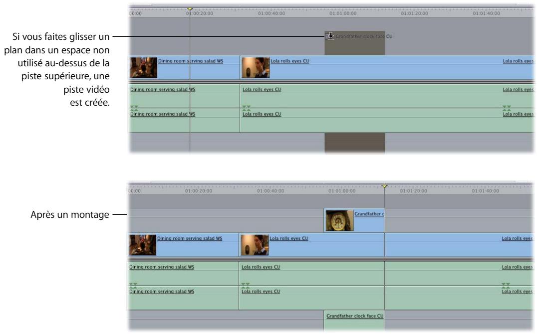 APPLE FINAL CUT PRO 6 - Ajout automatique de pistes à votre séquence par déplacement de plans - 1