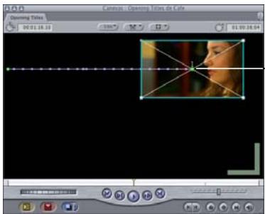 APPLE FINAL CUT PRO 6 - Pour créer un chemin d'animation : - 2