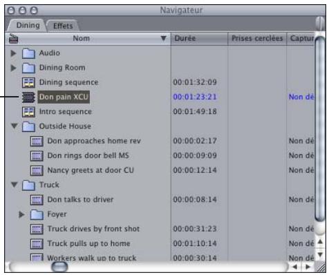 APPLE FINAL CUT PRO 6 - Pour créer un plan fusionné à partir de plusieurs plans dans la Timeline : - 3