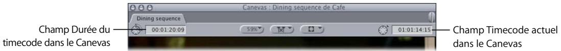 APPLE FINAL CUT PRO 6 - Utilisation du timecode dans le Visualiseur et le Canevas - 1