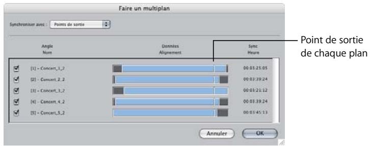 APPLE FINAL CUT PRO 6 - Synchronisation des angles dans un multiplan - 3