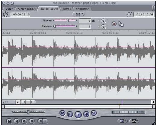 APPLE FINAL CUT PRO 6 - Onglets audio - 1