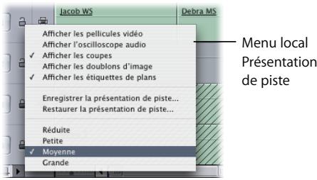 APPLE FINAL CUT PRO 6 - Modification des options d'affichage de la Timeline - 2