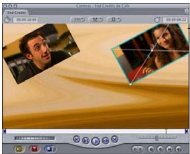 APPLE FINAL CUT PRO 6 - Exemple : utilisation des paramètres d'animation pour créer une présentation à plusieurs plans - 15