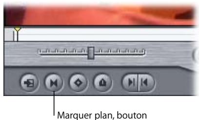 APPLE FINAL CUT PRO 6 - Pour définir les points d'entrée et de sortie au début et à la fin des données (au début et à la fin du plan) : - 1