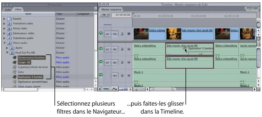APPLE FINAL CUT PRO 6 - Application de filtres à un élément audio - 2