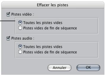 APPLE FINAL CUT PRO 6 - Pour supprimer rapidement une piste d'une séquence : - 1