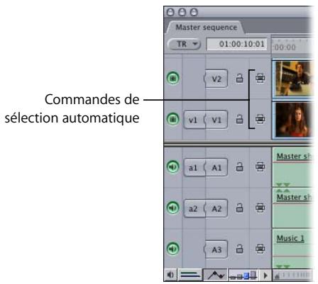 APPLE FINAL CUT PRO 6 - Pour appliquer un filtre à plusieurs pistes : - 1