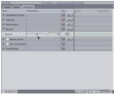 APPLE FINAL CUT PRO 6 - Exemple : utilisation d'autres réglages d'animation pour affiner la présentation - 8