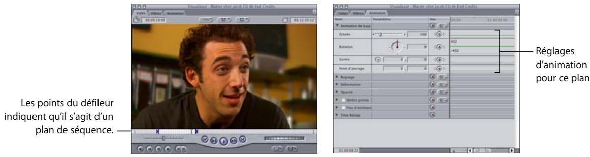 APPLE FINAL CUT PRO 6 - Exemple : utilisation des paramètres d'animation pour créer une présentation à plusieurs plans - 4
