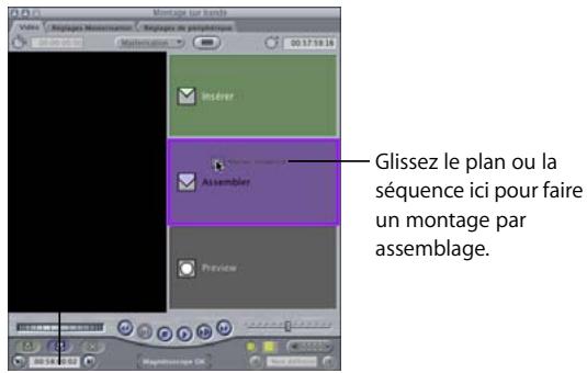 APPLE FINAL CUT PRO 6 - Pour réaliser un montage par assemblage : - 4