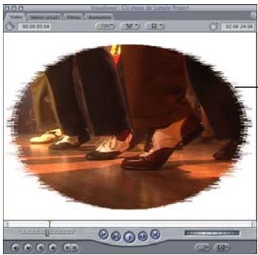 APPLE FINAL CUT PRO 6 - Exemple : utilisation des filtres Cache d'image et Flou alpha - 3