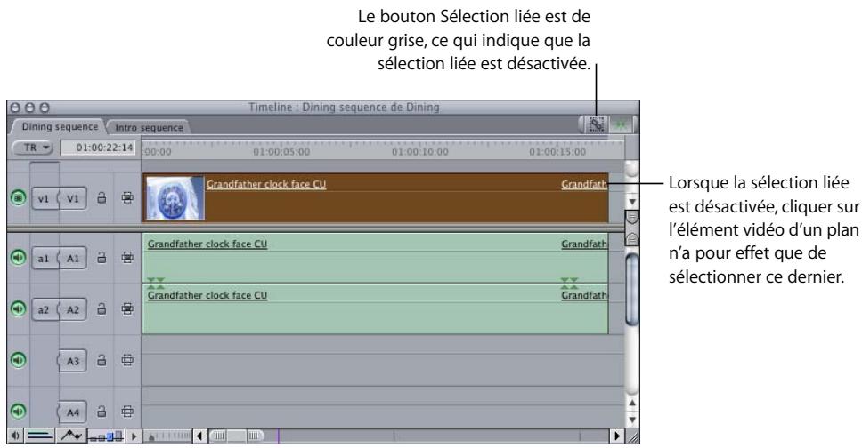 APPLE FINAL CUT PRO 6 - Sélection d'éléments de plan individuels liés - 1