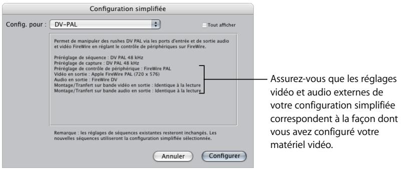 APPLE FINAL CUT PRO 6 - Choix des sorties vidéo et audio - 1