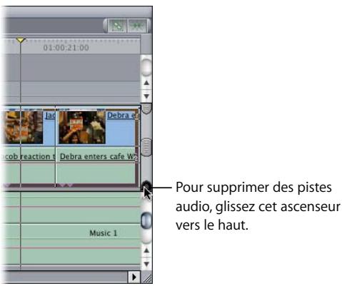 APPLE FINAL CUT PRO 6 - Pour créer une région statique pour des pistes audio et vidéo : - 3