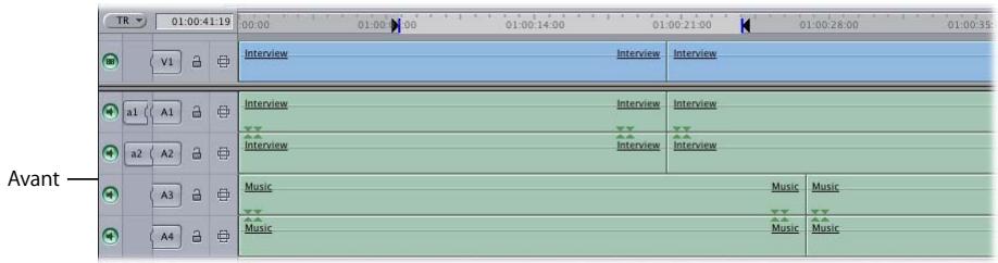 APPLE FINAL CUT PRO 6 - Définition de la piste destinataire - 3