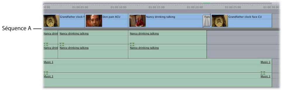 APPLE FINAL CUT PRO 6 - Montage du contenu d'une séquence et imbrication - 1