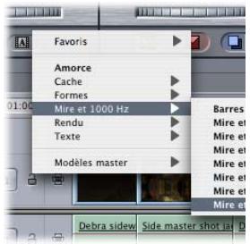 APPLE FINAL CUT PRO 6 - Menu local Générateur - 1