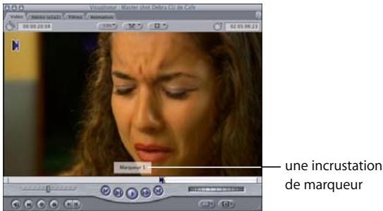 APPLE FINAL CUT PRO 6 - Affichage des marqueurs dans le Visualiseur ou le Canevas - 1