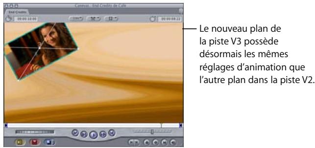 APPLE FINAL CUT PRO 6 - Exemple : utilisation des paramètres d'animation pour créer une présentation à plusieurs plans - 14