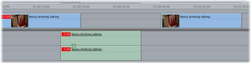 APPLE FINAL CUT PRO 6 - Cas de plans liés désynchronisés - 5