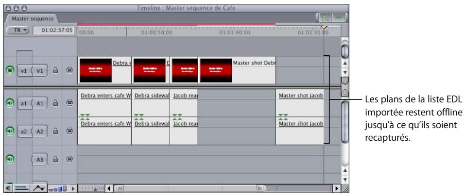 APPLE FINAL CUT PRO 6 - Nouvelle capture de plans à partir d'une liste EDL importée - 1
