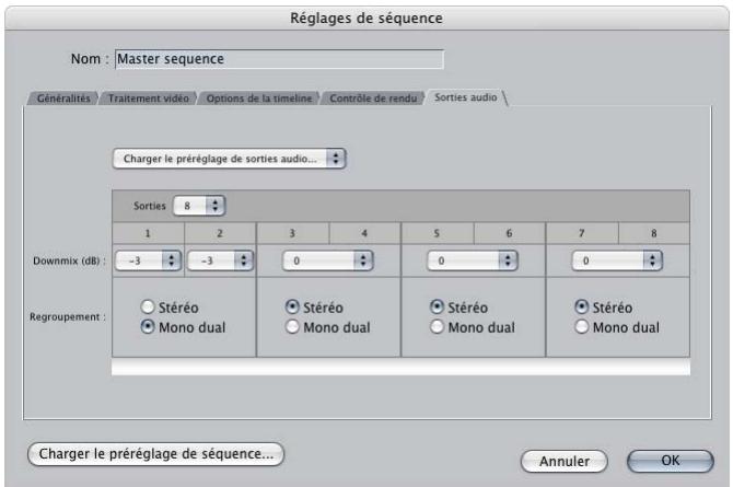 APPLE FINAL CUT PRO 6 - Sélection et modification des sorties audio - 1