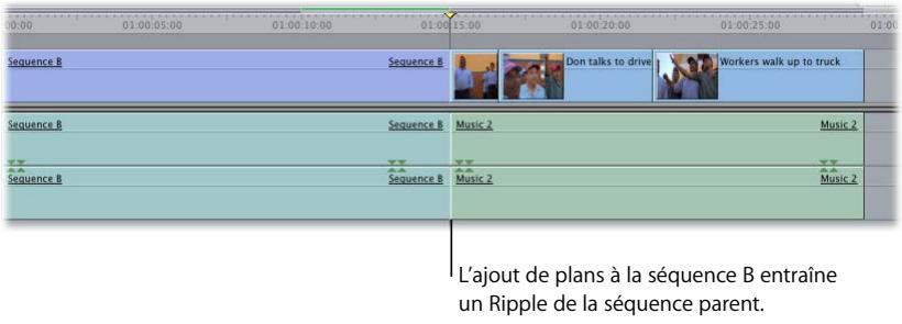 APPLE FINAL CUT PRO 6 - Le changement de durée d'une séquence imbriquée entraîne un Ripple des plans après cette séquence - 2