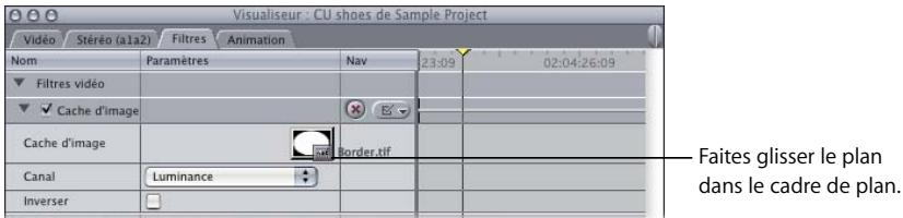 APPLE FINAL CUT PRO 6 - Exemple : utilisation des filtres Cache d'image et Flou alpha - 2
