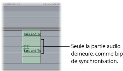 APPLE FINAL CUT PRO 6 - Pour créer un two-pop (ou bip de synchronisation) : - 4