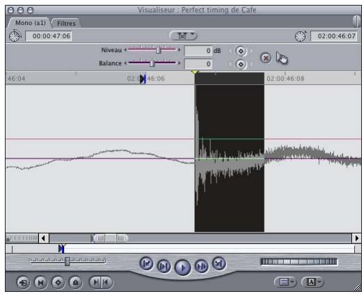 APPLE FINAL CUT PRO 6 - Pour naviguer dans un plan par fraction d'image : - 2