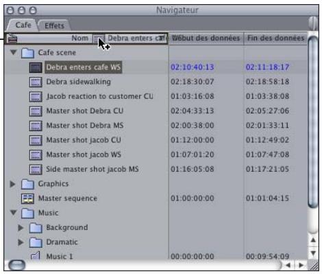 APPLE FINAL CUT PRO 6 - Pour copier un élément, effectuez l'une des opérations suivantes : - 1