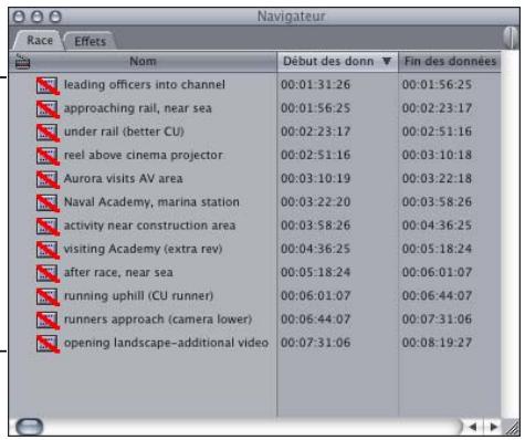 APPLE FINAL CUT PRO 6 - Pour importer une liste de lot : - 1