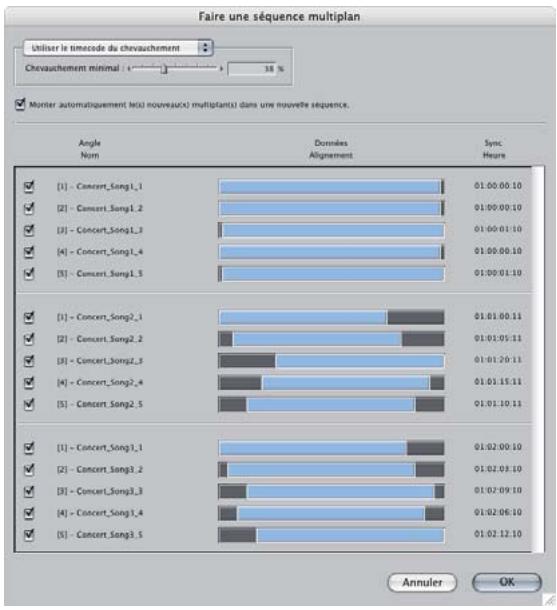 APPLE FINAL CUT PRO 6 - Le chevauchement minimum est défini sur 38 % - 1