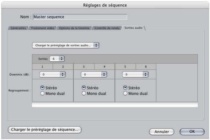 APPLE FINAL CUT PRO 6 - Exemple : exportation de 12 pistes vers trois fichiers audio stéréo - 1