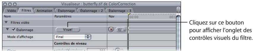APPLE FINAL CUT PRO 6 - Pour utiliser les contrôles visuels : - 1